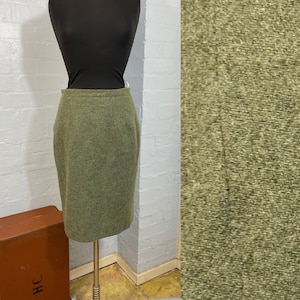 Vtg 80s Laura Ashley skirt pure new wool made in Great Britain