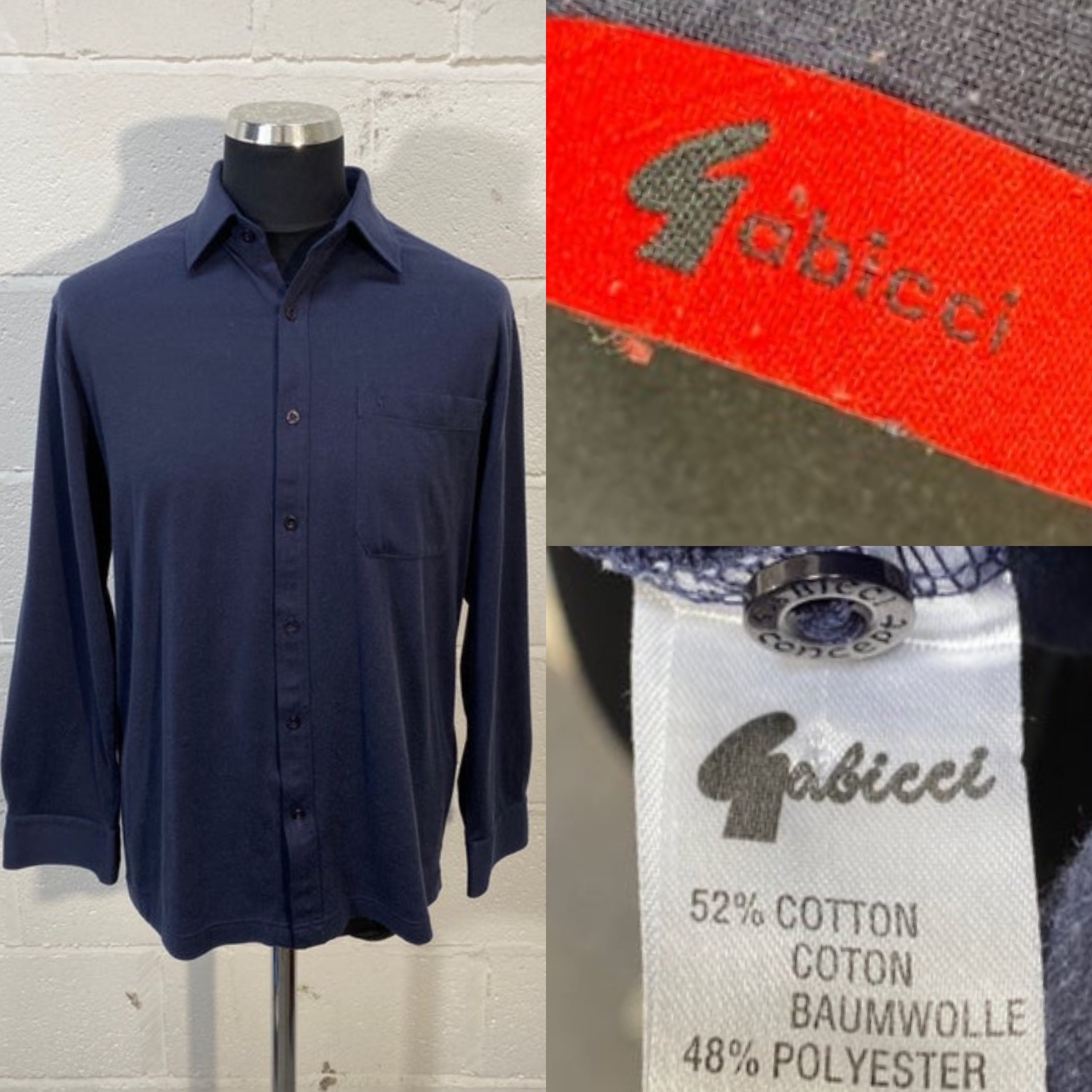 Image of Vtg 90S Shirt Gabicci Long Sleeve