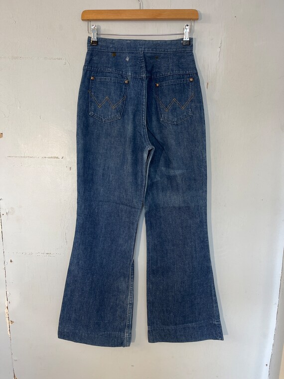 Vtg Wrangler 70s 24”x29” boot cut flares ladies h… - image 2