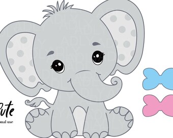 Download Silhouette Elephant Etsy