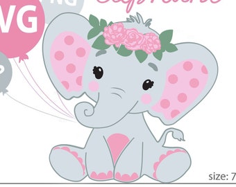 Download Baby elephant svg | Etsy