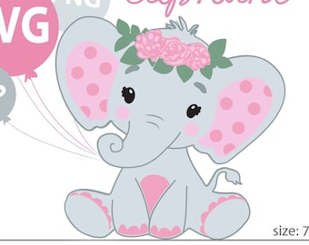 Download Pink Elephant Svg Etsy