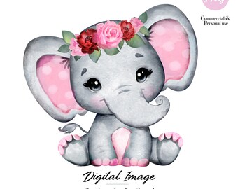 baby elephant baby shower png