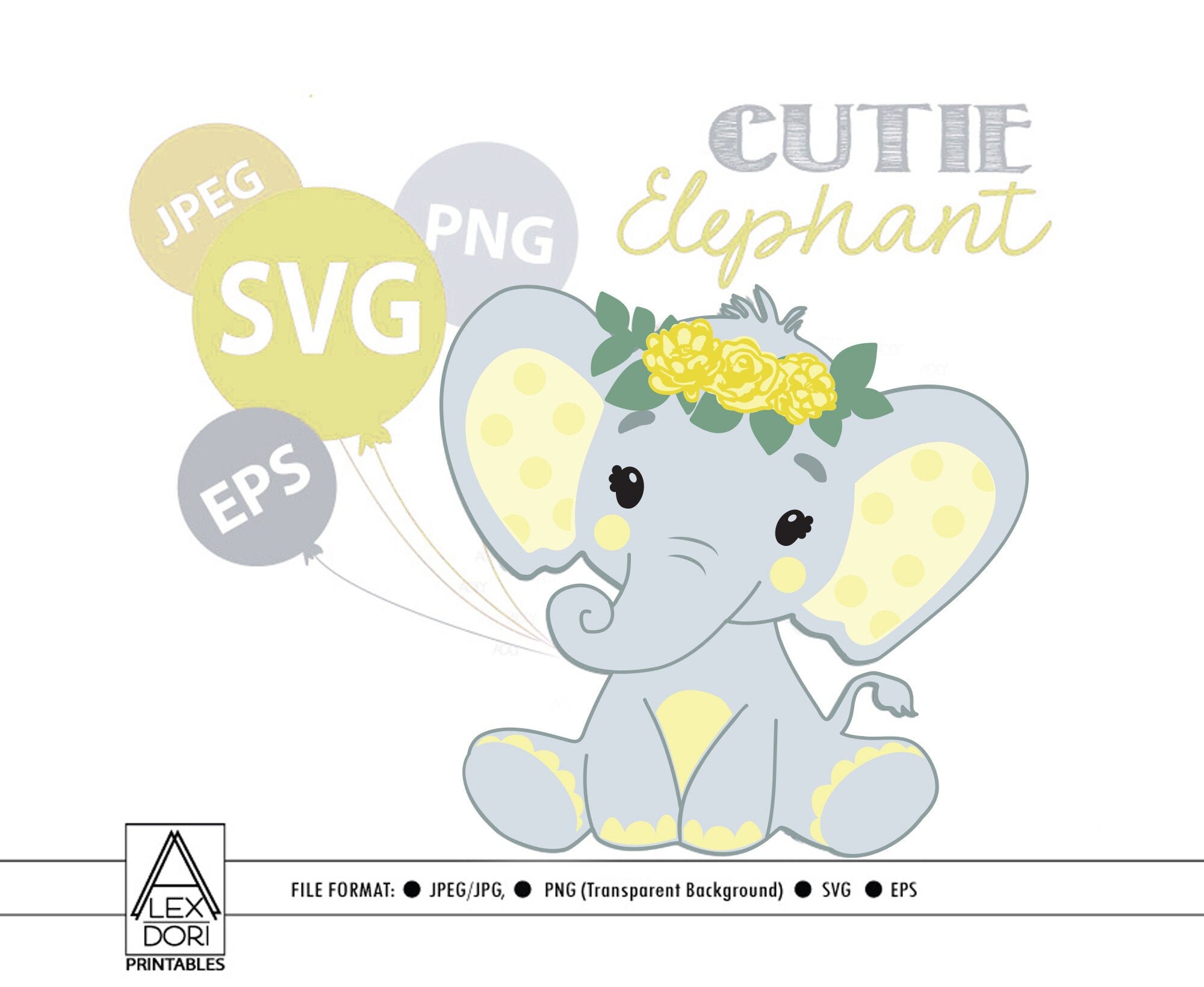 Free Free 135 Yellow Elephant Svg SVG PNG EPS DXF File