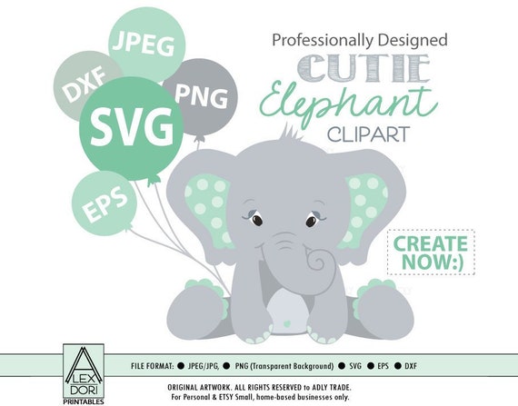 Elefante Svg Nino Vector Clip Art Elefante Bebe Para Bebe Etsy