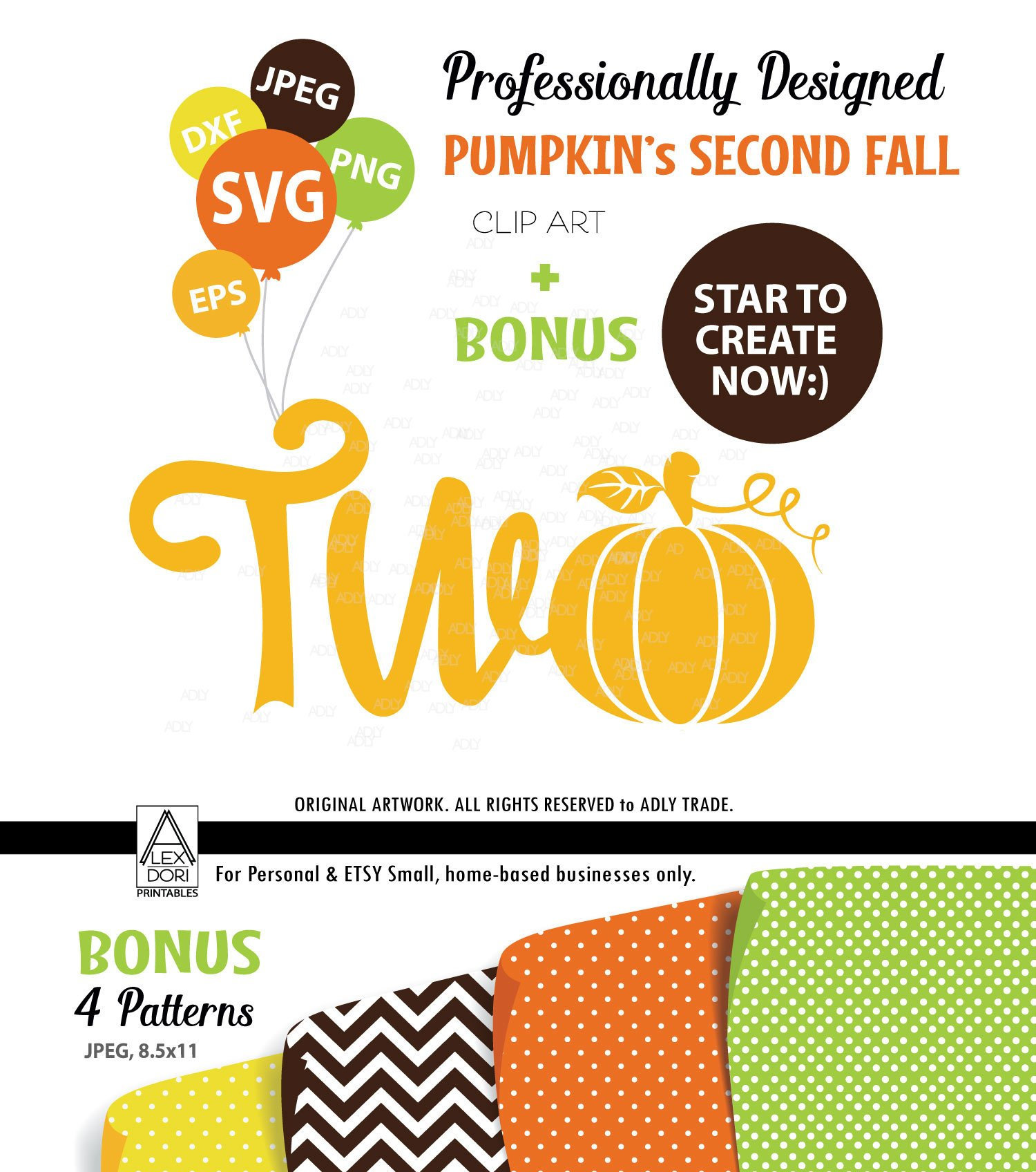 Pumpkin Birthday Second Birthday SVG Vector cutting file ...