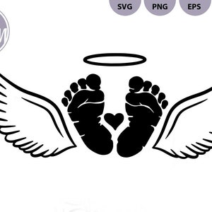 Perte de bébé impression svg, svg ange bébé, ange bébé png, Svg commémoratif, Svg de perte de nourrisson, Svg de bébé ange, Svg commémoratif de bébé, perte de bébé Png