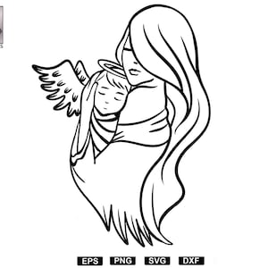 Infant Baby Loss Angel Memorial Svg, Infant Loss Svg, Angel Baby Svg, Baby Memorial Svg, Infant Loss Png, Aborti spontanei Png, Mamma tagliata infantile