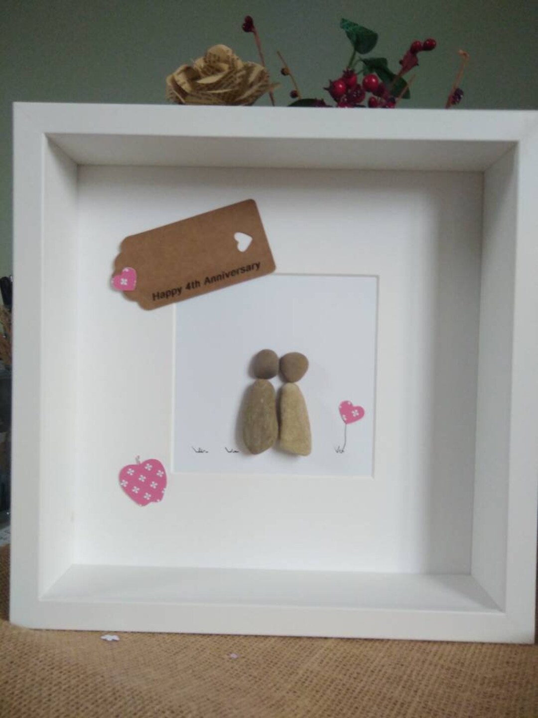 4th Wedding Anniversary Gift Fruit & Flower Anniversary Etsy