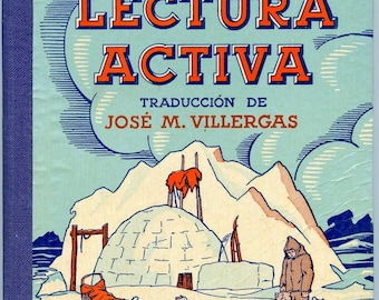 LECTURA ACTIVA Vintage School Book Libro Texto Colegio 1936, 158 Pages EX