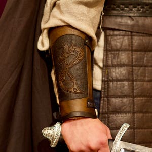 Viking Dragon Bracers Leather Armor Leather Bracers Leather Armor Men  Leather Armor Women Viking Armor -  Canada