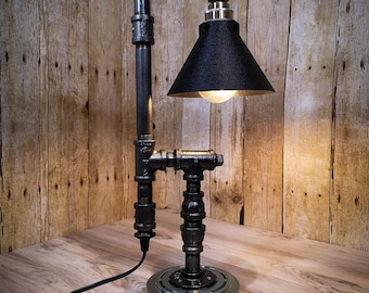 Lampe de table industrielle steampunk style Edison