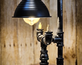 Lampe de table industrielle faite main : lampe de bureau steampunk style Edison