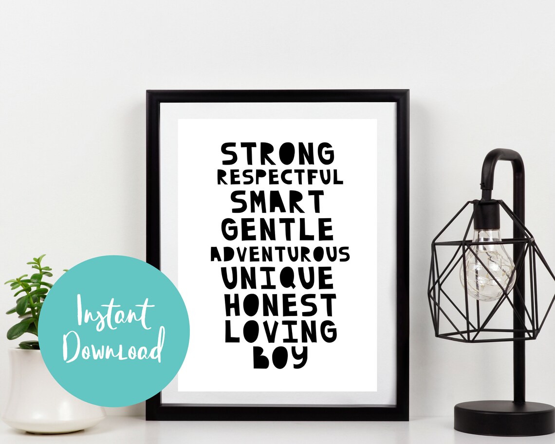 Teenage Boy Inspirational PRINTABLE Wall Art Tween Boy Room Etsy UK