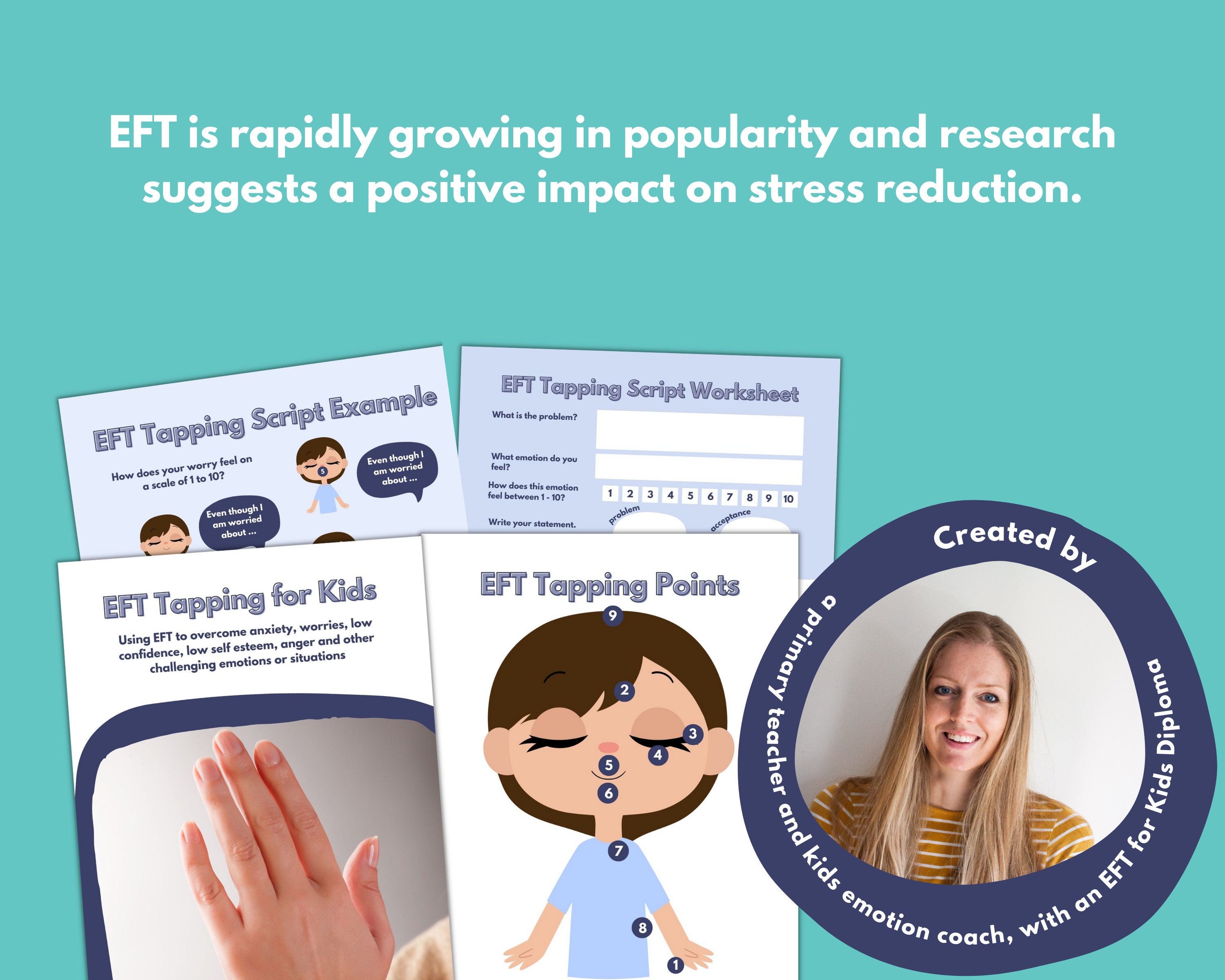 EFT for Kids PRINTABLE | Anxiety Relief, Mindfulness, Calming Strategy ...