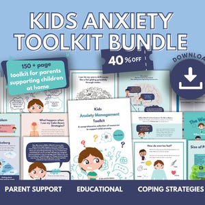 Anxiety Toolkit Bundle for Kids | Worry Coping Skills, Calm Strategies,  Child Therapy Resources, CBT, Social Emotional Learning, Parenting