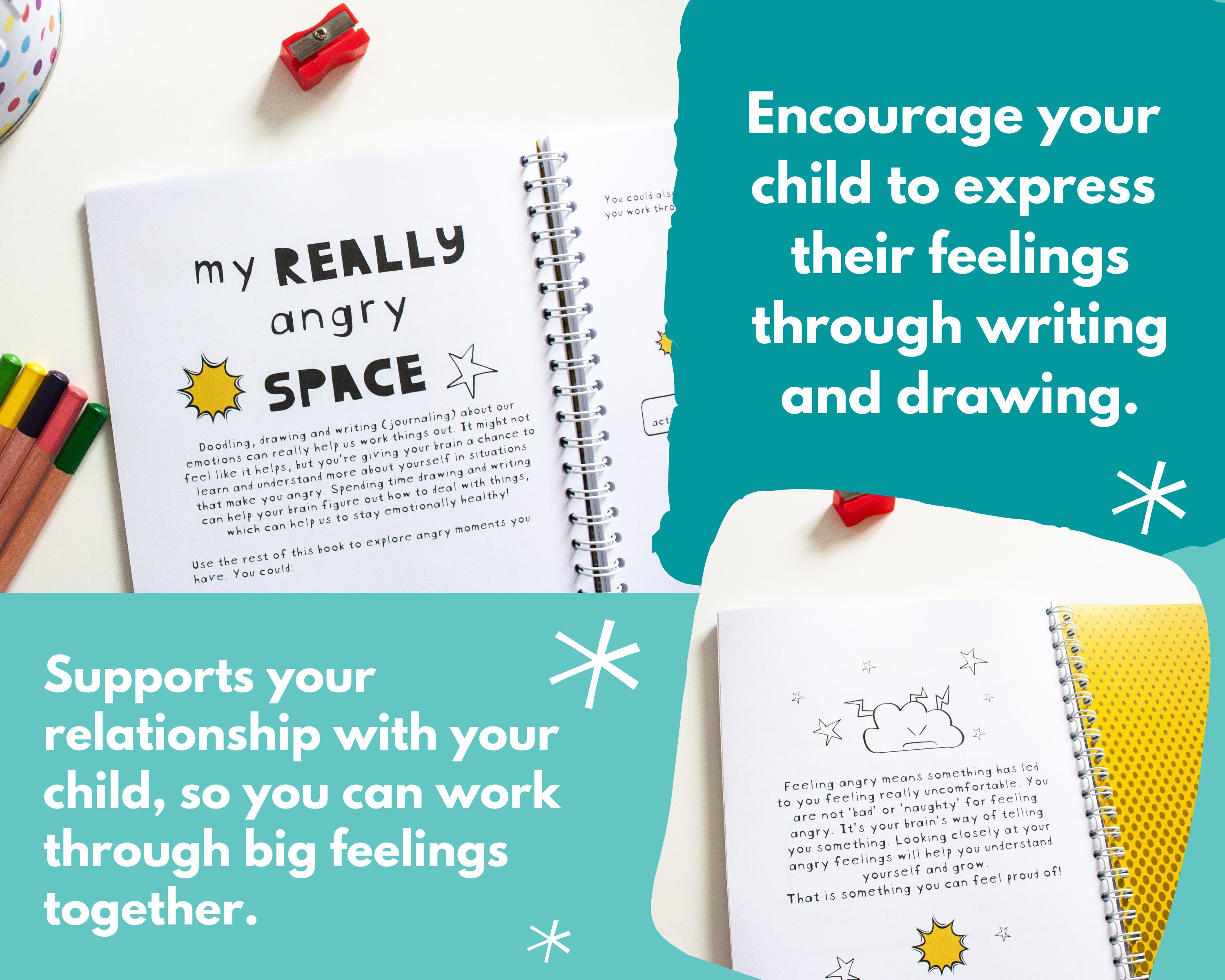 Anger Management Book for Kids Mental Health Anger Workbook | Etsy