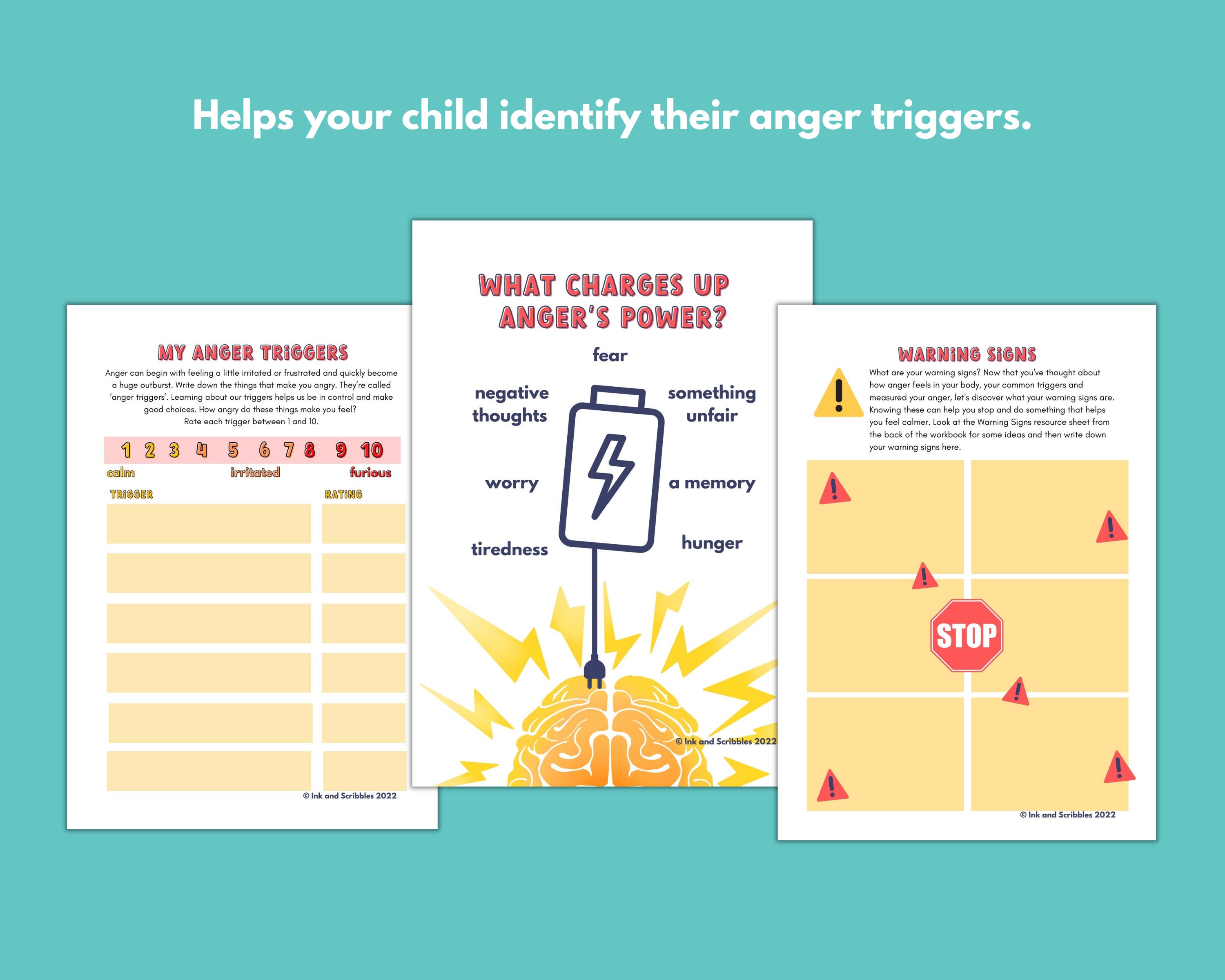 Teen Anger Management Workbook Printable PDF | Emotional Regulation ...