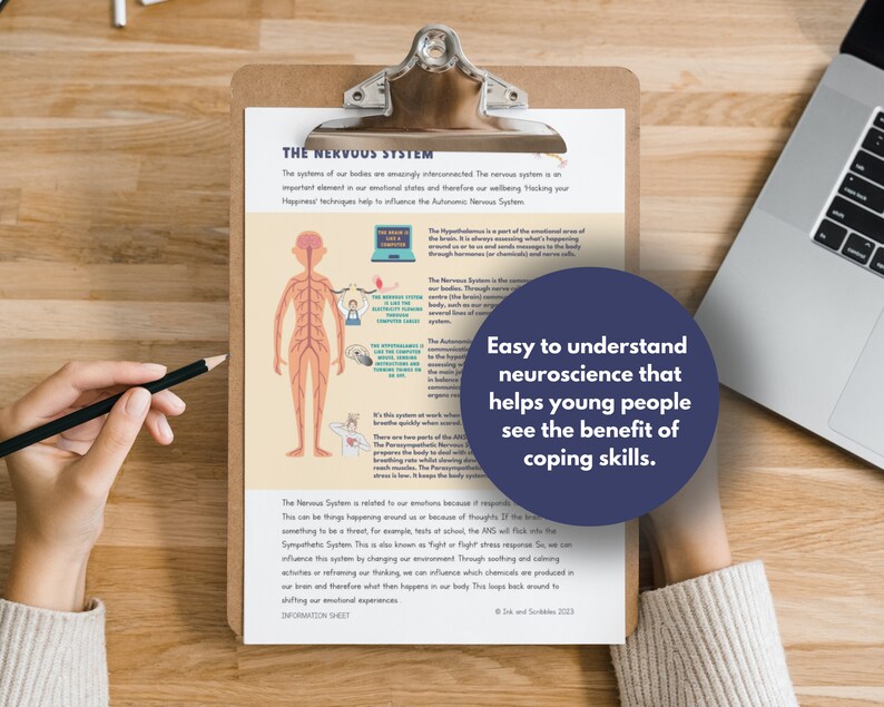 Teen Mental Health Workbook: Coping Skills, Mindfulness (Printable PDF) bild 8