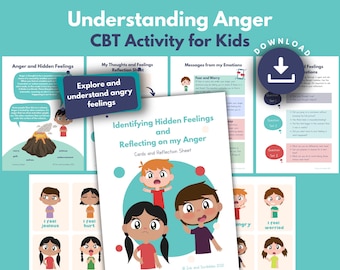 Anger Triggers CBT Activity: Emotional Regulation Printable for Kids (PDF Download)