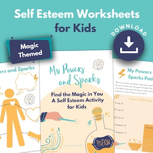 Self Esteem Worksheets and Confidence Activity for Kids | Confidence Activity Children | Self Belief | Kids Mental Health | PRINTABLE
