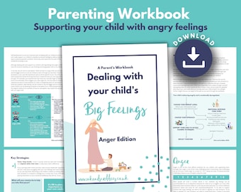Parenting Workbook: Anger Management and Kids Big Feelings | Motherhood PRINTABLE Guide & Self Improvement Tool | Conscious Parenting
