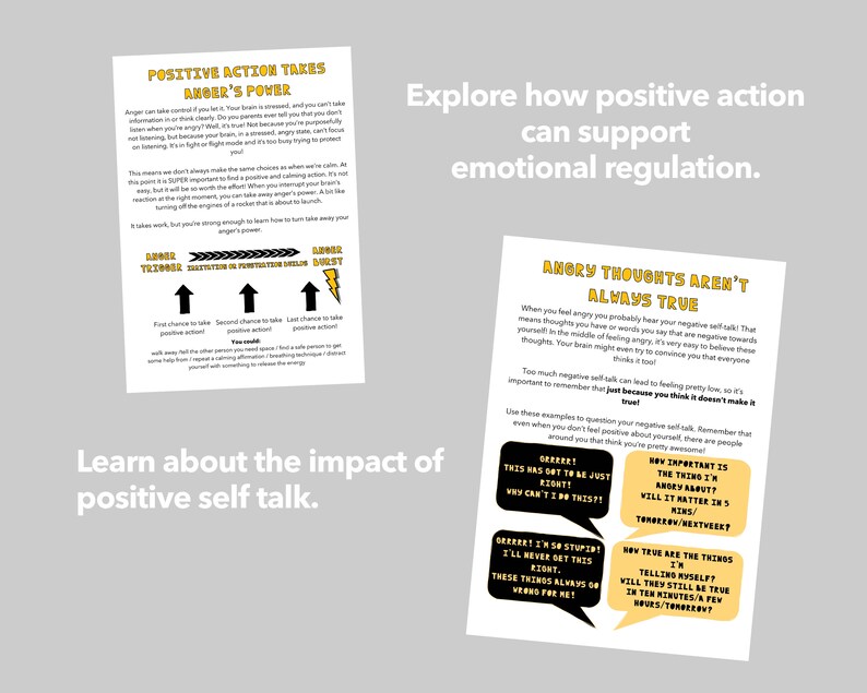 Anger Management Printable Workbook for Teenagers Emotional | Etsy