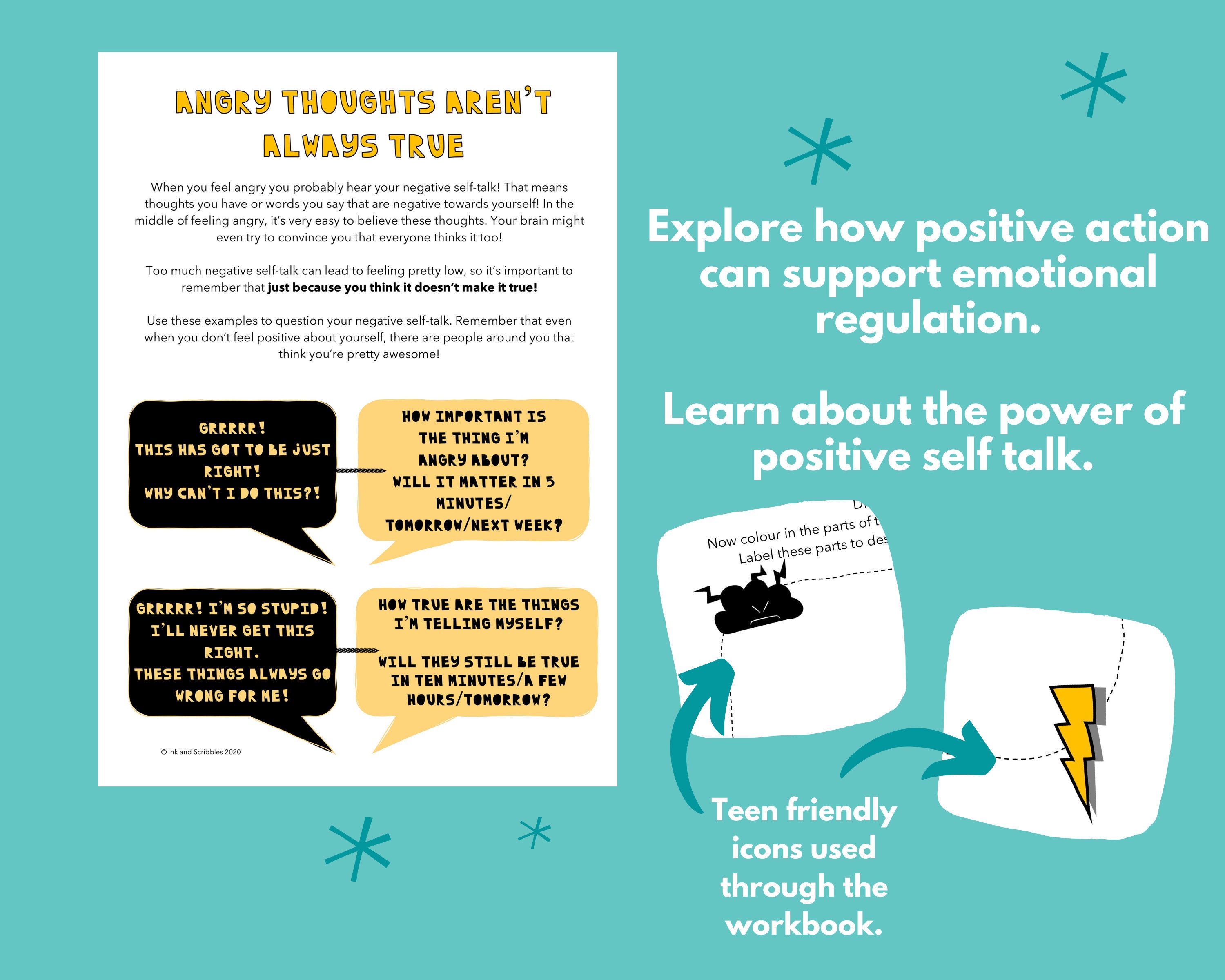 Anger Management Printable Workbook for Teenagers Emotional | Etsy