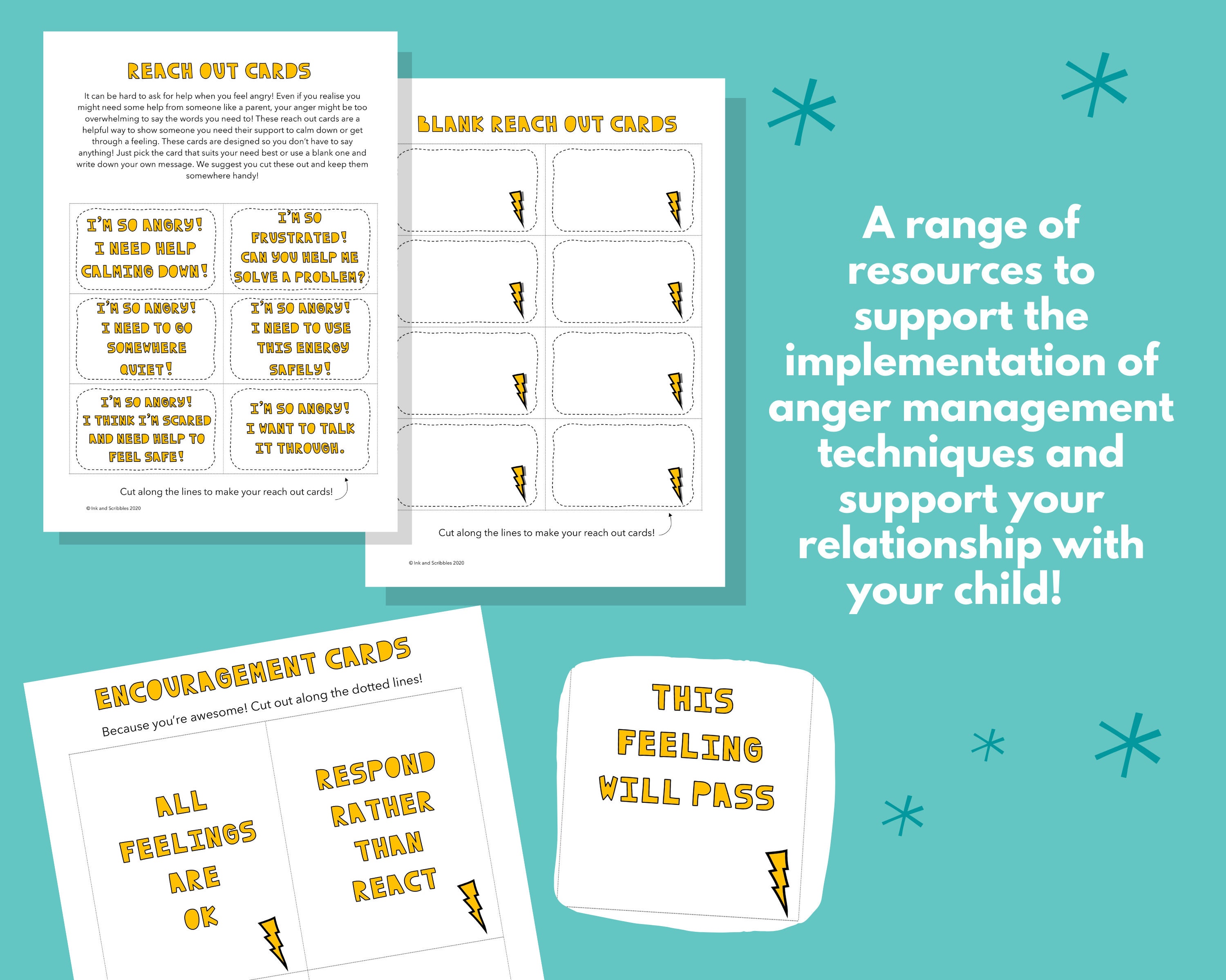 Anger Management Printable Workbook for Teenagers Emotional | Etsy
