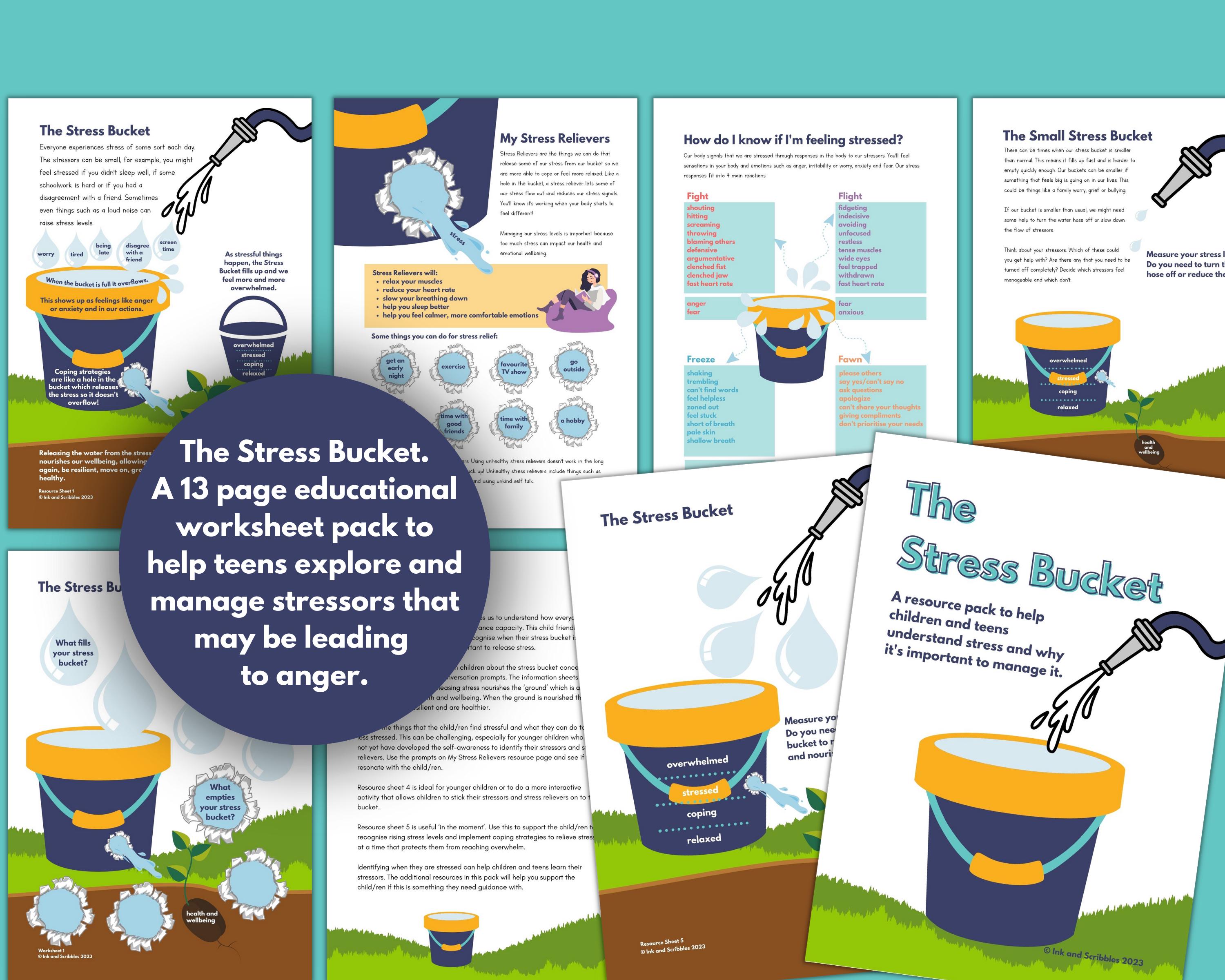 Teen Anger Management Printable Bundle: Coping Skills & Emotional ...