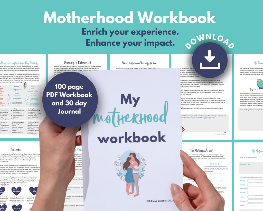 Parenting PRINTABLE Workbook for Motherhood | Conscious, Gentle ...