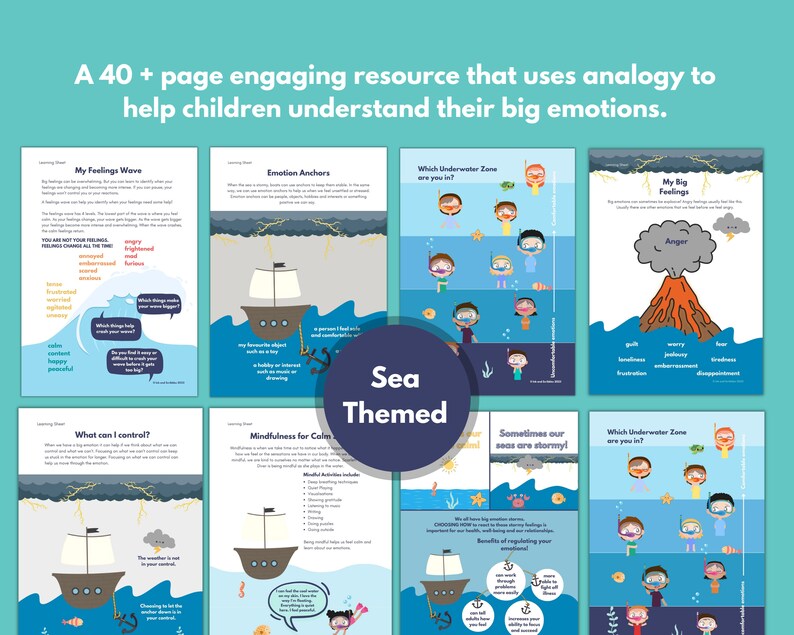 Anger Management Printable Bundle: Emotional Regulation for Kids (PDF ...
