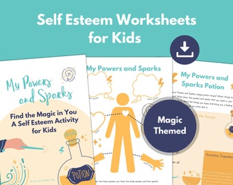 Self Esteem Worksheets and Confidence Activity for Kids | Confidence Activity Children | Self Belief | Kids Mental Health | PRINTABLE