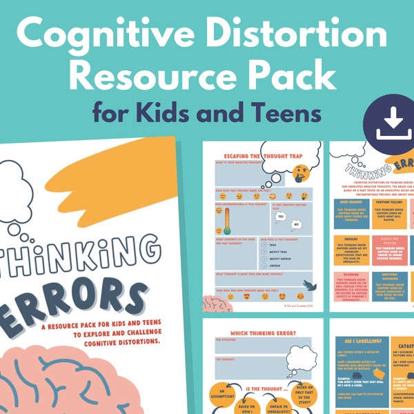 Cognitive Distortions Kids - Etsy