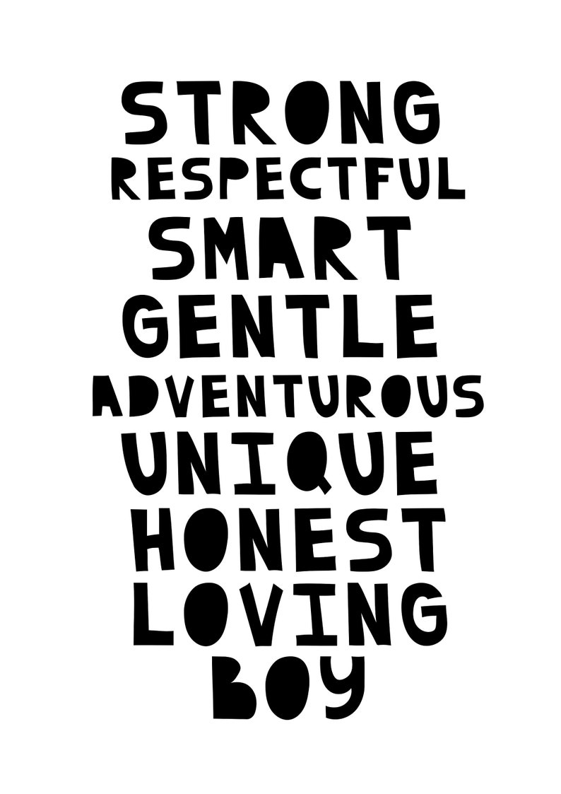 Teenage Boy Inspirational PRINTABLE Wall Art Tween Boy Room | Etsy