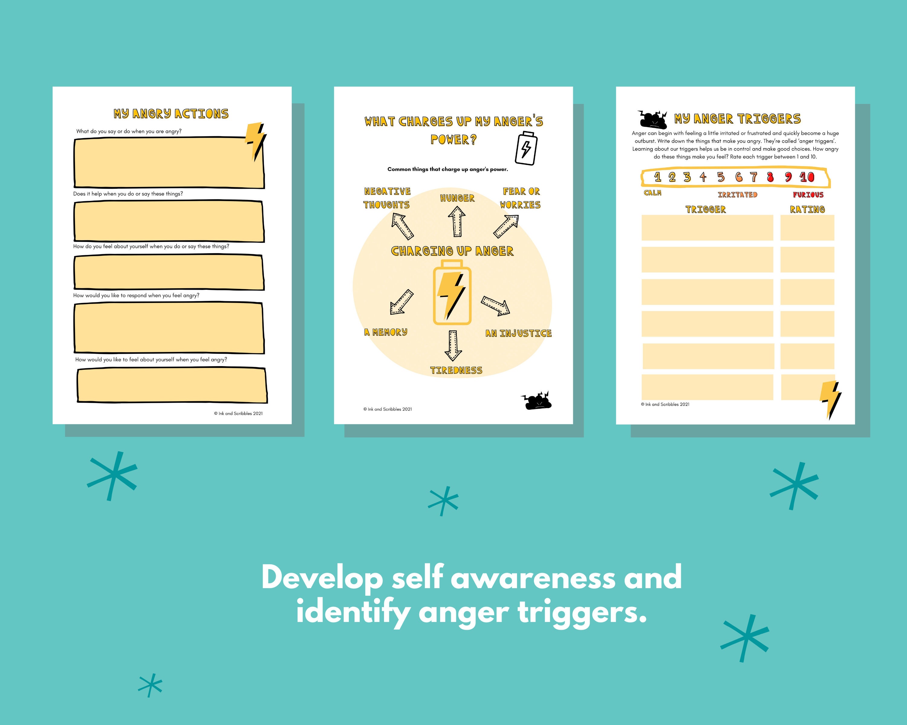 Anger Management Printable Workbook for Teenagers Emotional | Etsy UK