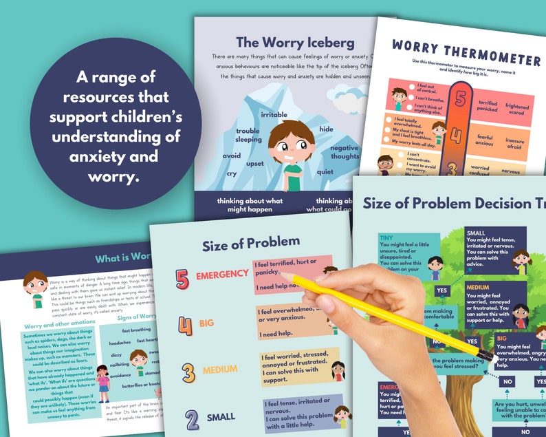 Kids Anxiety Toolkit: Coping Skills, Calm Strategies (printable Bundle ...