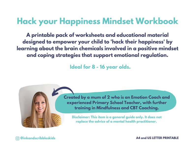 Teen Mental Health Workbook: Coping Skills, Mindfulness (Printable PDF) bild 9