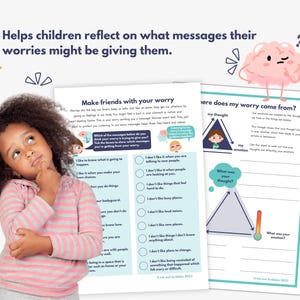 anxiety triggers activity worksheets for kids