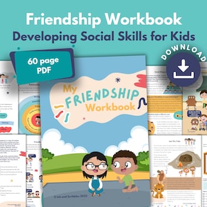 Friendship & Social Skills Workbook for Kids | Printable SEL Activities | Making Friends, Communication, Inclusion, Apologising