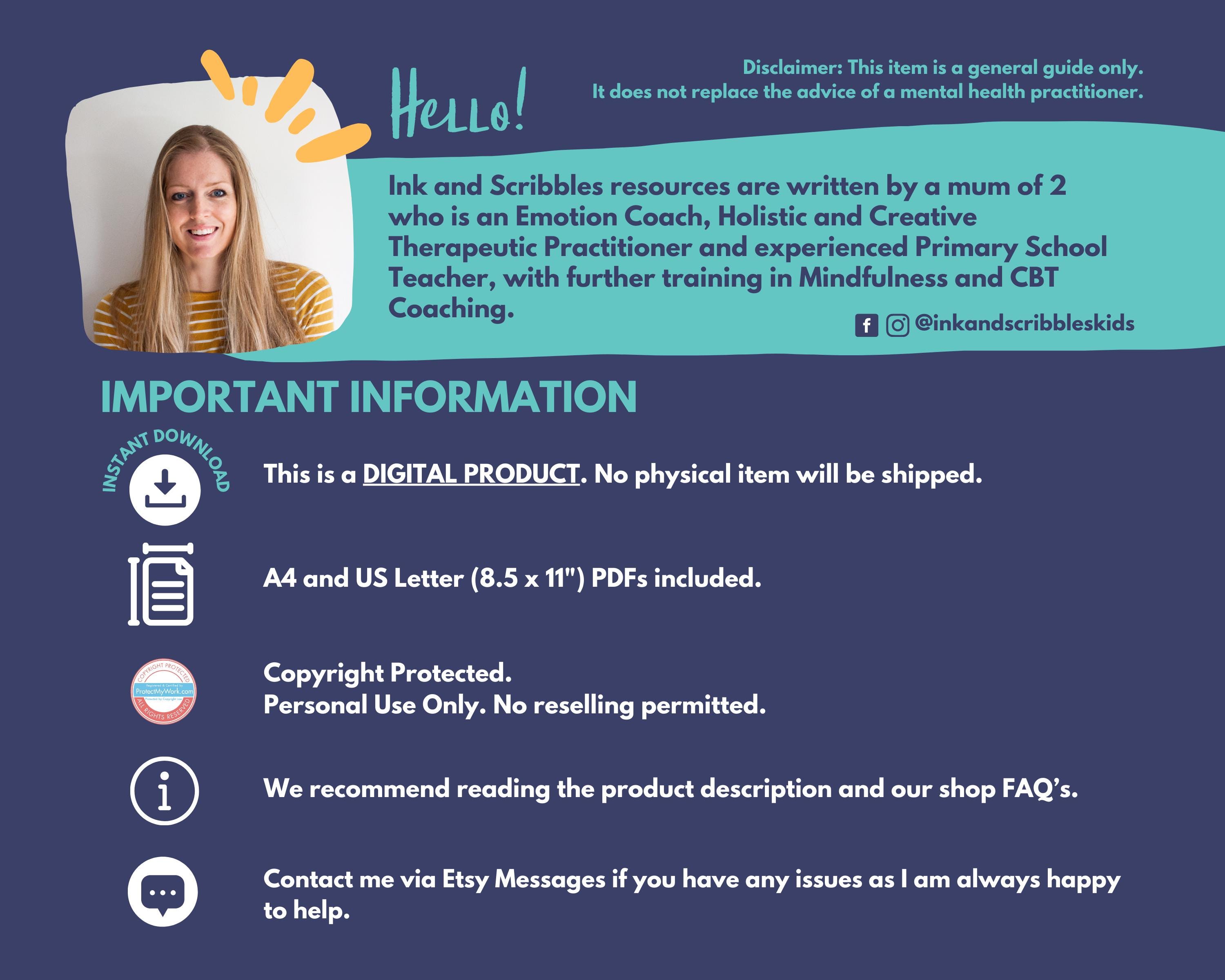 Anger Management Worksheets for Kids: Emotional Regulation, Coping ...