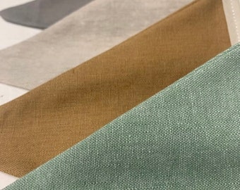 Linen Bunting - Sage & Mustard - Fabric Bunting - Baby Shower - Nursery Decor - Wall Hanging - Baby Room - Birthday - Linen Decor - Garland