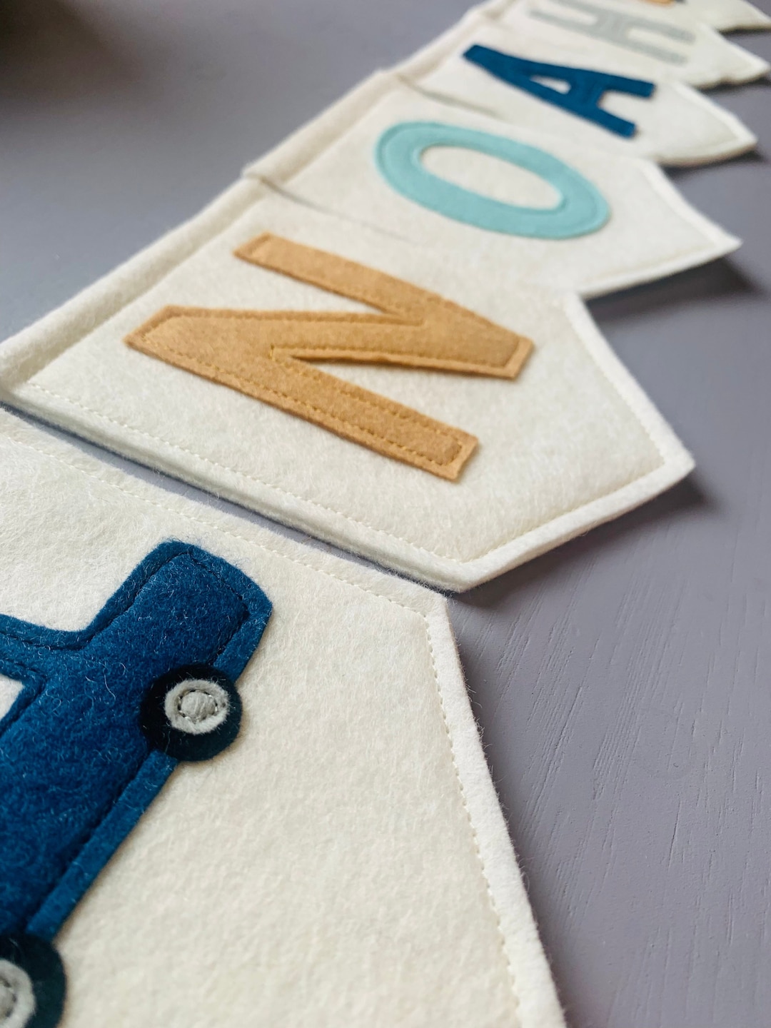 Boys Name Banner Personalised Bunting Nursery Decor Felt - Etsy Australia