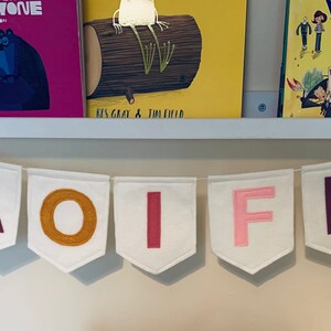 Name Banner Personalised Bunting Nursery Decor Felt Banner Party Decor Girls Bunting Birthday Decor Birthday Banner Felt Aoife Mix