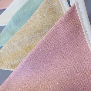 Linen Bunting - Home Decor - Fabric Bunting- Baby Shower - Girls Nursery - Wall Hanging - Baby Room - Blush Pink/Neutral Bunting - Garland