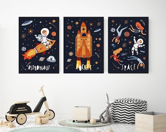 Illustrated Space Edition Set of 3 Prints