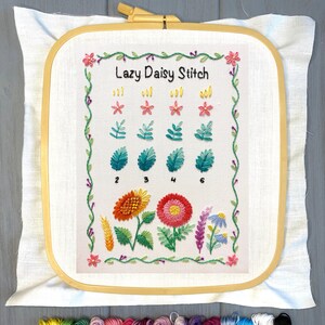 Free Printable: Lil' Book of Hand Embroidery Stitches – pocket size stitch  guide – Muse of the Morning – Hand Dyed Embroidery Floss & Fabric + PDF  Embroidery Patterns