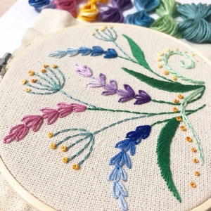 Wildflowers Hand Embroidery Pattern | Digital Download PDF | Contains ...