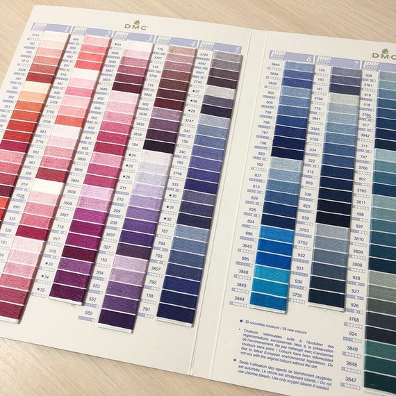 Dmc Satin Floss Color Chart