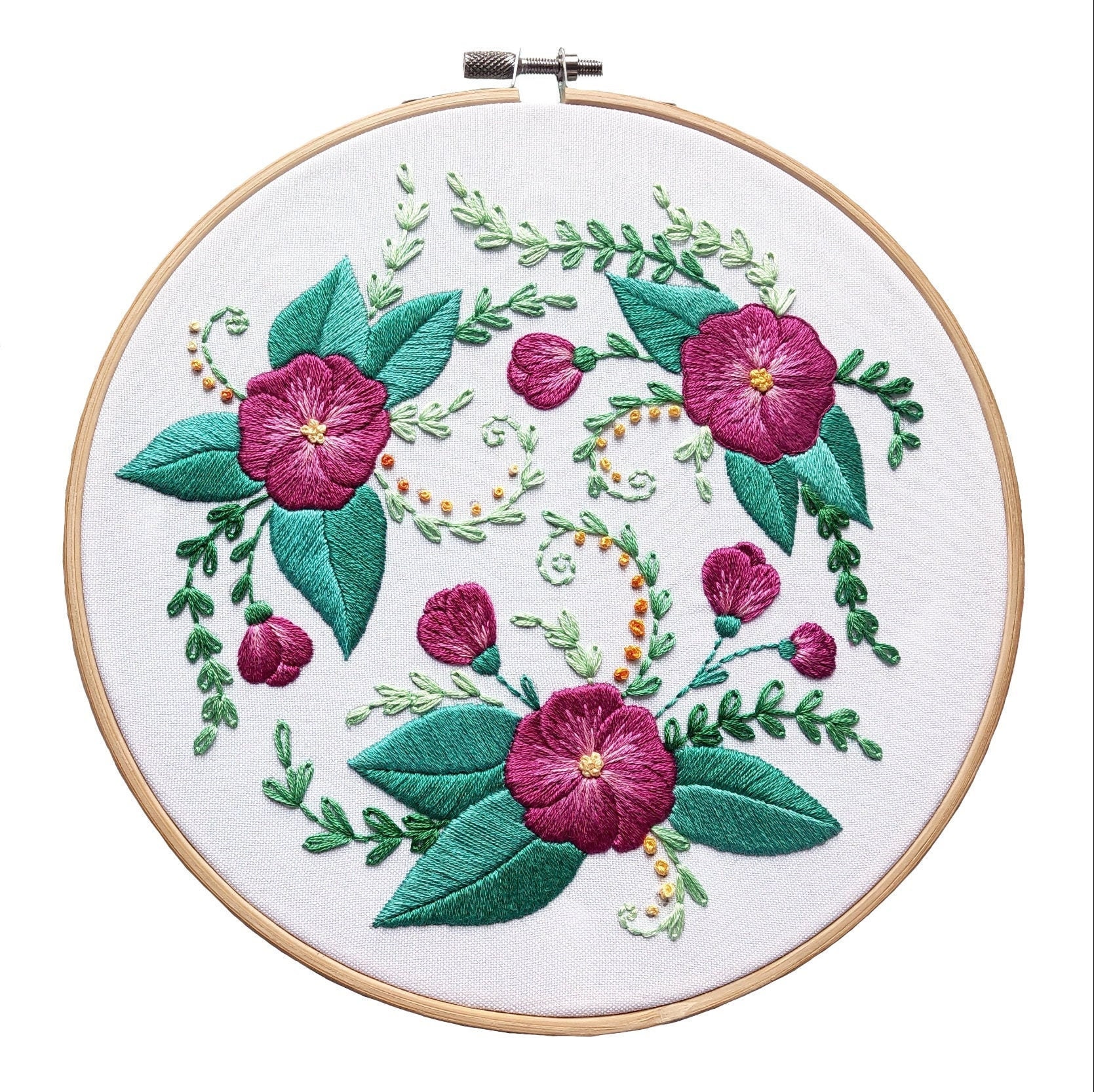 Butterfly Floral Embroidery Kit